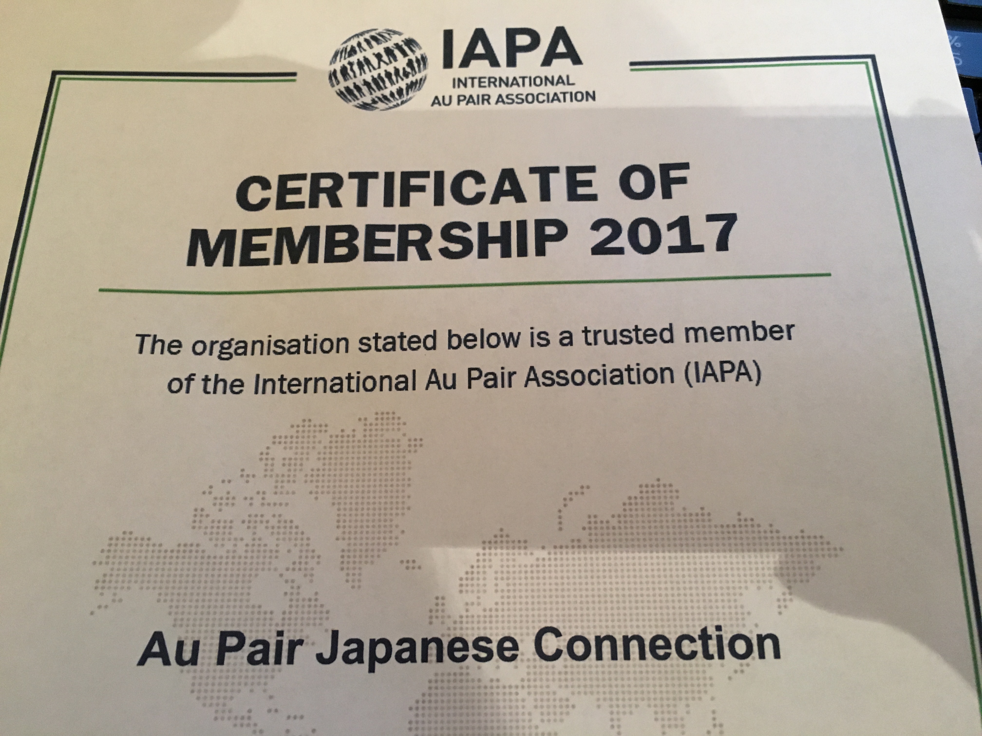 IAPA会員になりました！